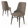 Hanah Home Juego 6 Sillas Comedor Cappuccino y Marrón