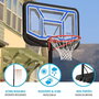 Lifetime Canasta Baloncesto Portátil Policarbonato Ajustable Altura 230-305 cm