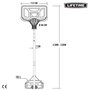 Lifetime Canasta Baloncesto Portátil Policarbonato Ajustable Altura 230-305 cm