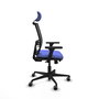 PIQUERAS Y CRESPO Silla de oficina Yunquera con mecanismo Sincro/Traslack Azul claro