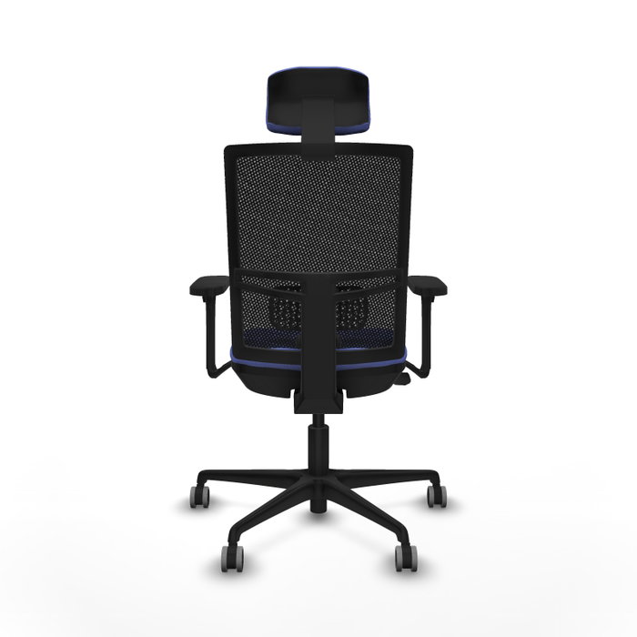 PIQUERAS Y CRESPO Silla de oficina Yunquera con mecanismo Sincro/Traslack Azul claro