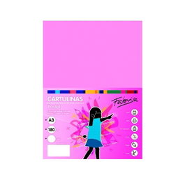 Fabrisa Pack de 50 Cartulina A3 180gr Rosa