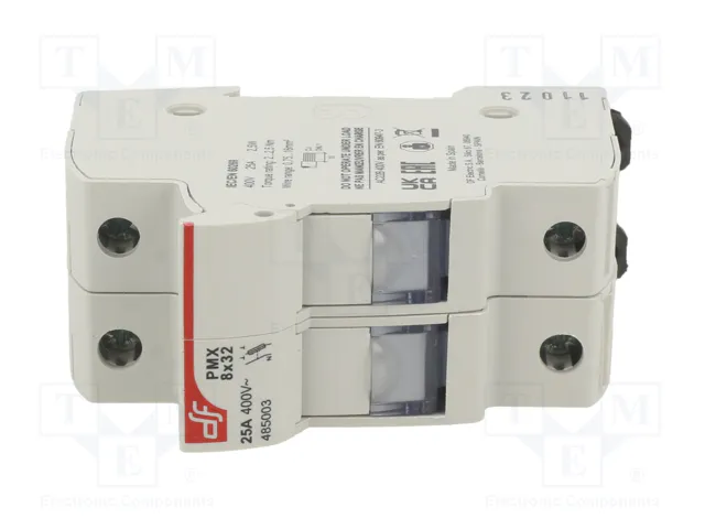 DF ELECTRIC Portafusibles PMX 25A 8x32mm 1+N DF ELECTRIC Portafusibles PMX 25A 8x32mm 1+N