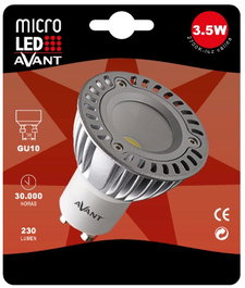 AVANT Led avant - dicroica gu10 microled 3.5w 2700k