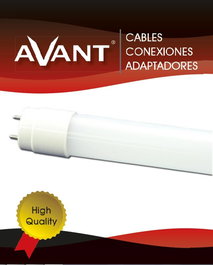 AVANT Tubo LED 120cm 18W 6400K luz fría doble punta