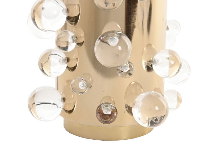 DKD Home Decor Lámpara de Sobremesa Acero Patinado Dorado DKD Home Decor Lámpara de Sobremesa Acero Patinado Dorado