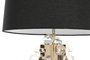 DKD Home Decor Lámpara de Sobremesa Acero Patinado Dorado