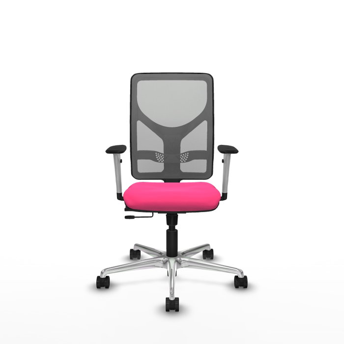 PIQUERAS Y CRESPO Silla de oficina Motilla Rosa y Gris PIQUERAS Y CRESPO Silla de oficina Motilla Rosa y Gris