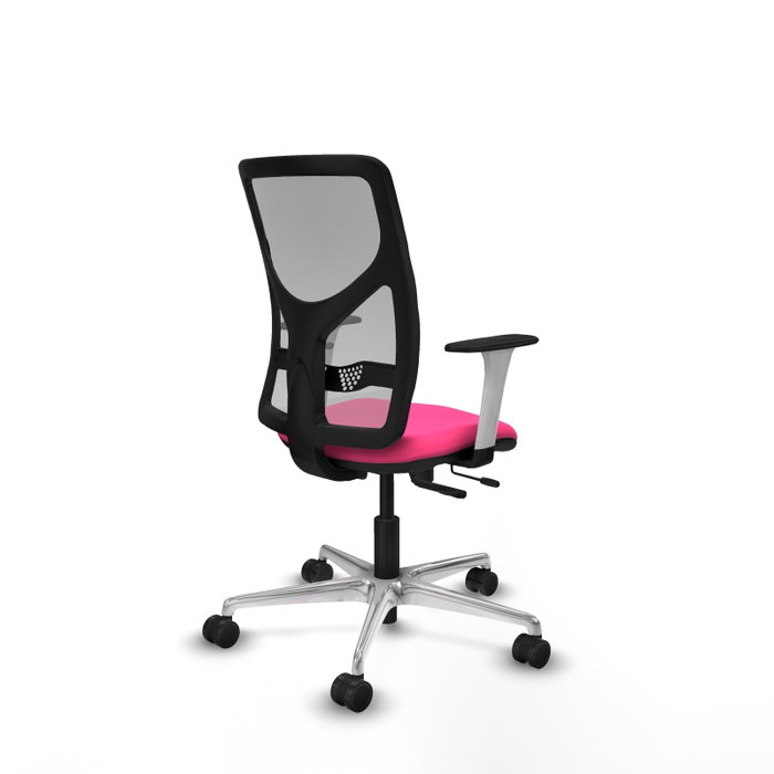 PIQUERAS Y CRESPO Silla de oficina Motilla Rosa y Gris PIQUERAS Y CRESPO Silla de oficina Motilla Rosa y Gris