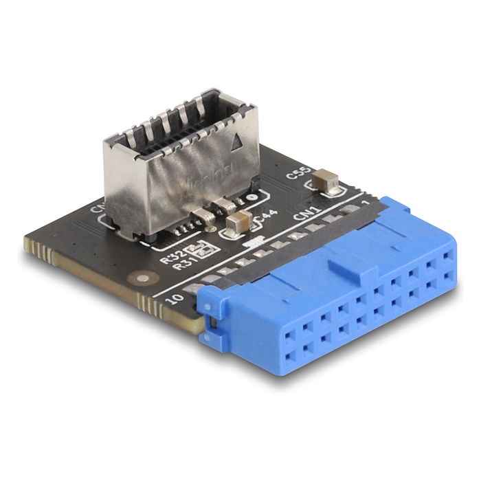 DeLOCK Adaptador Interno USB 3.0 Type-E (19-pin) Femenino a Key A Angulado - 5 Gbps - Modelo 67174 DeLOCK Adaptador Interno USB 3.0 Type-E (19-pin) Femenino a Key A Angulado - 5 Gbps - Modelo 67174