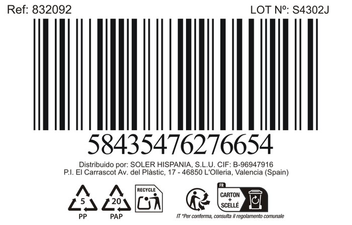 La Mediterranea Bowl Megan 680ml (Pack de 36 unidades) - Diseños Surtidos