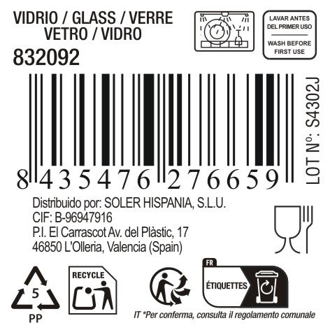 La Mediterranea Bowl Megan 680ml (Pack de 36 unidades) - Diseños Surtidos