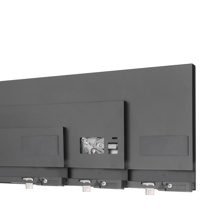 Emuca Cajón exterior Protone 30kg con guías de extracción total y cierre suave, Altura 131mm, profundidad 500mm, Acero, Gris antracita