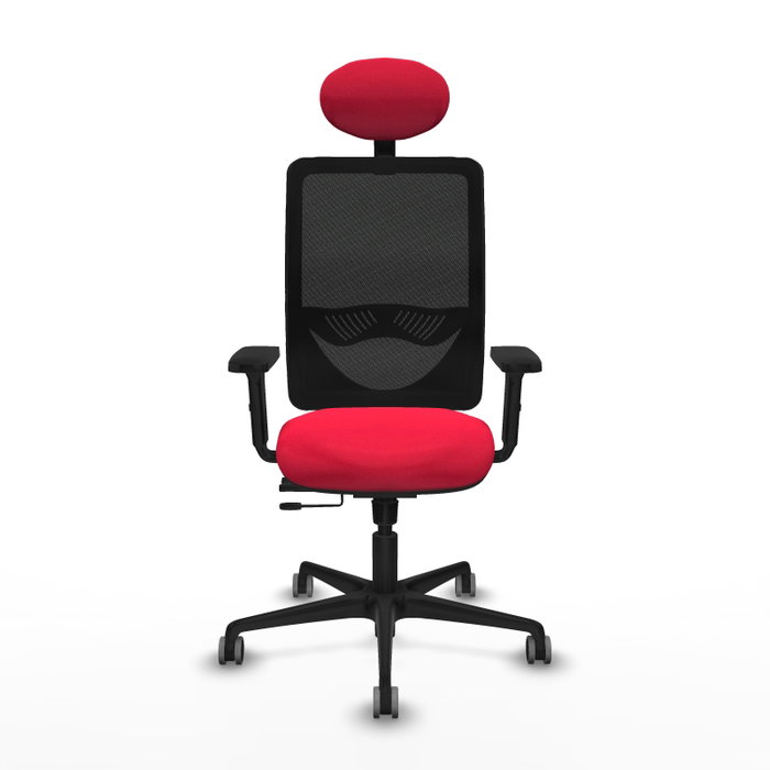 PIQUERAS Y CRESPO Silla de oficina Zulema con mecanismo Sincro/Traslack, Rojo y Negro PIQUERAS Y CRESPO Silla de oficina Zulema con mecanismo Sincro/Traslack, Rojo y Negro