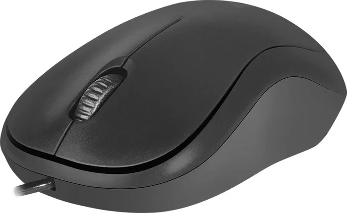 Defender Patch MS-759 Ratón Óptico Ambidiestro para Oficina - 1000 DPI, 3 Botones, Rueda de Desplazamiento, USB Tipo A, Negro