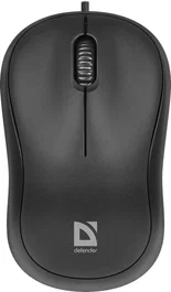 Defender Patch MS-759 Ratón Óptico Ambidiestro para Oficina - 1000 DPI, 3 Botones, Rueda de Desplazamiento, USB Tipo A, Negro