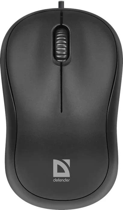 Defender Patch MS-759 Ratón Óptico Ambidiestro para Oficina - 1000 DPI, 3 Botones, Rueda de Desplazamiento, USB Tipo A, Negro