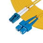 MicroConnect Cable de Fibra Óptica LC-SC Monomodo Dúplex OS2 Amarillo 15m para Redes Empresariales