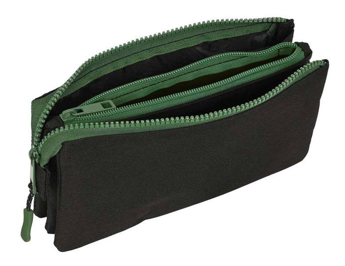 Portatodo Triple Munich Caviar Negro 22 x 12 x 3 cm
