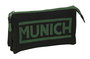 Portatodo Triple Munich Caviar Negro 22 x 12 x 3 cm