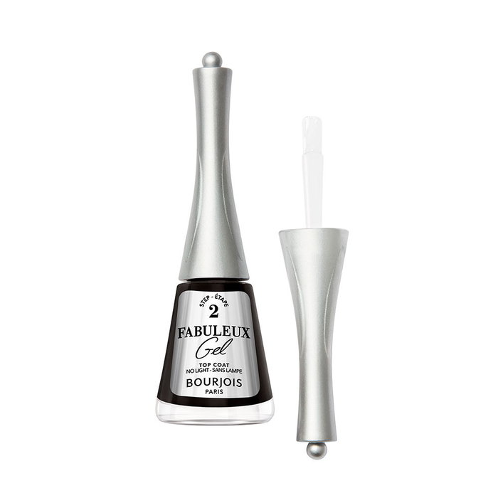 Bourjois Fabuleux Gel Esmalte de Uñas Top Coat - Efecto Gel Brillante Sin Lámpara UV, Aroma a Hibisco, 9 ml