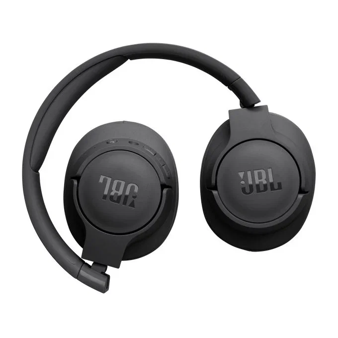 JBL Tune 720BT Auriculares Inalámbricos Bluetooth 5.3 Diadema para Llamadas y Música, Supraaural, 76 Horas Autonomía, Plegables, Negro