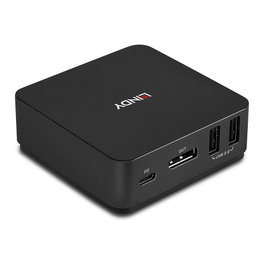 Lindy 42320 Switch KVM de 2 puertos tipo C con DisplayPort 1.2 y 4K Ultra HD