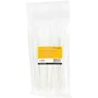 StarTech.com CBMZT8N Brida de Cable Nylon Reutilizable Blanca 100 Piezas - 20cm Longitud, Resistencia 22kg, Diámetro Haz 55mm