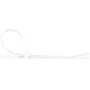 StarTech.com CBMZT8N Brida de Cable Nylon Reutilizable Blanca 100 Piezas - 20cm Longitud, Resistencia 22kg, Diámetro Haz 55mm