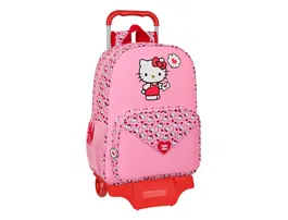 Mochila Escolar Hello Kitty Rosa 33 x 42 x 14 cm