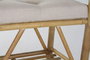 DKD Home Decor Descalzadora Bambú Algodón Marrón y Beige