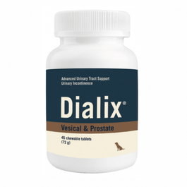 Vetnova Dialix Vesical & Prostate 45 comprimidos para perros y gatos, incontinencia urinaria y afecciones de próstata