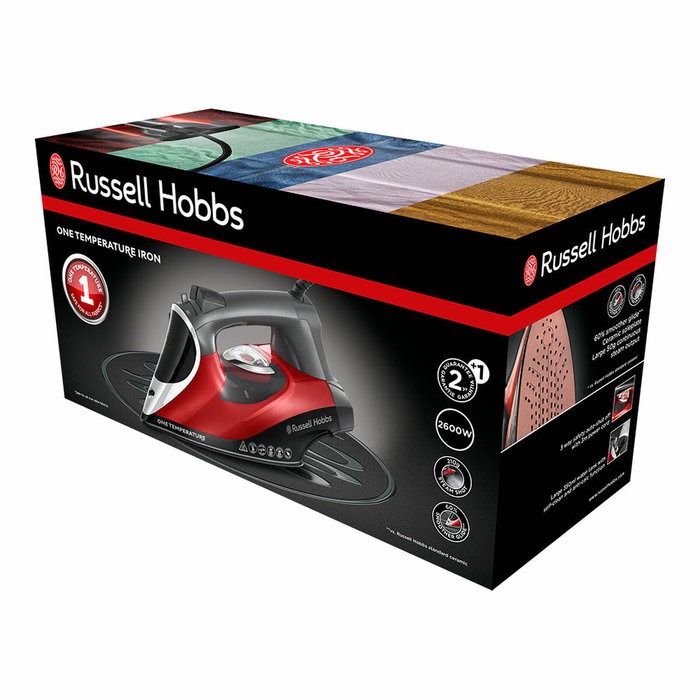 Russell Hobbs One Temperature 25090-56 Plancha de Vapor Roja