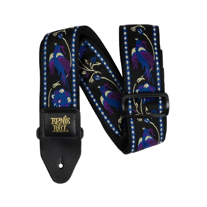 Ernieball Correa para Guitarra y Bajo Jacquard - Purple Pleasant Pheasant, Ajustable 41-72 Pulgadas Ernieball Correa para Guitarra y Bajo Jacquard - Purple Pleasant Pheasant, Ajustable 41-72 Pulgadas