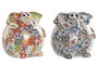 DKD Home Decor Hucha de Resina Elefante Surtido de 2 Unidades
