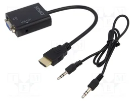 SAVIO Convertidor Full HD 1080p CL-23 Negro