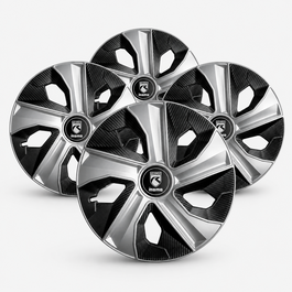 Momo Tapacubos Blade Mate Negro Carbón 14 Pulgadas - 4 Piezas MOMLCOVBLDSLBLK14