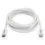 StarTech.com Cable Thunderbolt 3 Pasivo 2m Blanco - 20Gbit/s, 100W PD, 4K, Compatible con USB4, Certificado Thunderbolt