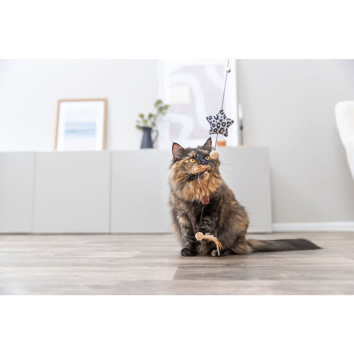 Juguete para gatos Trixie Marrón Beige Poliéster Plástico Estrella Juguete para gatos Trixie Marrón Beige Poliéster Plástico Estrella