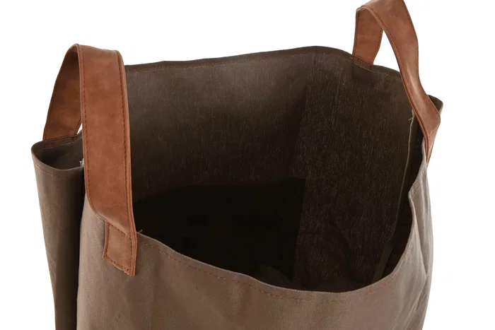DKD Home Decor Bolsa de Algodón Canvas 40x40x60 para Restos Verdes