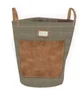 DKD Home Decor Bolsa de Algodón Canvas 40x40x60 para Restos Verdes