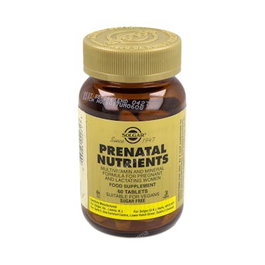 Solgar Nutrientes Prenatales 60 comprimidos