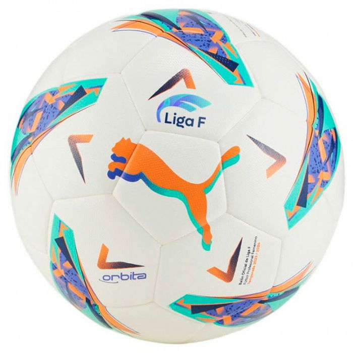 Balón de Fútbol Puma Orbita Liga F Blanco Multicolor Talla 4 Balón de Fútbol Puma Orbita Liga F Blanco Multicolor Talla 4