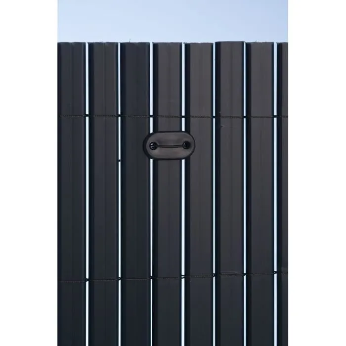 Nature Conjunto 26 Rejillas Fijación Pantallas Canales Gris Antracita 14cm