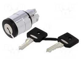SCHNEIDER ELECTRIC Interruptor rotativo con llave Harmony XB4 22mm Negro