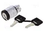 SCHNEIDER ELECTRIC Interruptor rotativo con llave Harmony XB4 22mm Negro