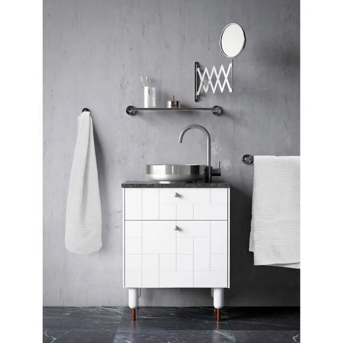 Lovely Home Juego de 2 Toallas de Ducha 70x140 cm - LOV3701393716529 - Blanco