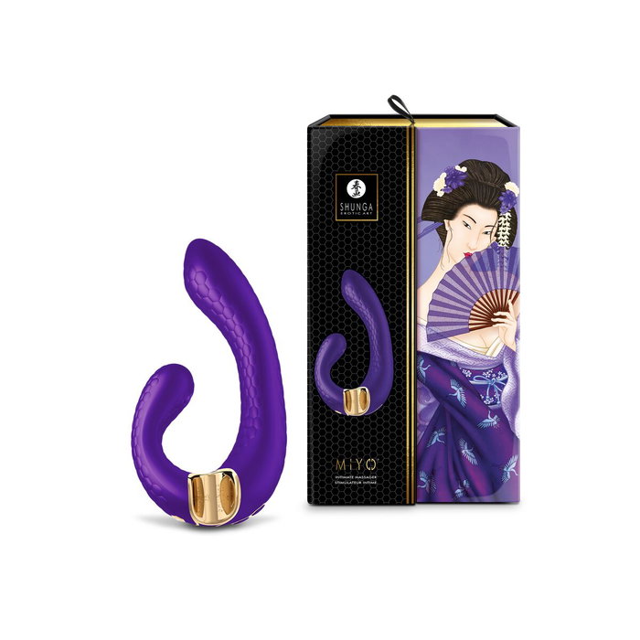 Vibrador Doble Estimulación Shunga Miyo Morado Vibrador Doble Estimulación Shunga Miyo Morado