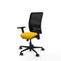 PIQUERAS Y CRESPO Silla de oficina Zulema con mecanismo Sincro/Traslack, Amarillo y Negro