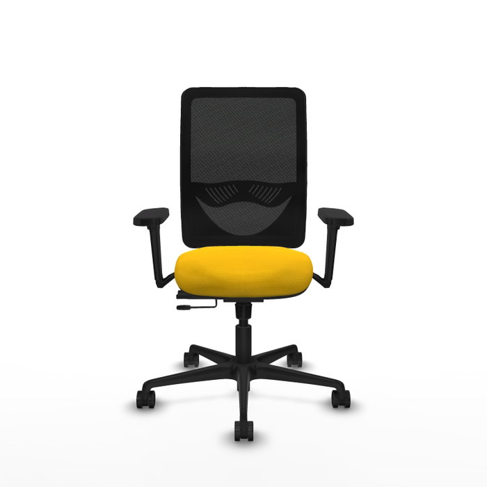PIQUERAS Y CRESPO Silla de oficina Zulema con mecanismo Sincro/Traslack, Amarillo y Negro PIQUERAS Y CRESPO Silla de oficina Zulema con mecanismo Sincro/Traslack, Amarillo y Negro